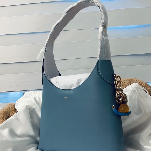 Authentic Coach Brooklyn Bag size 28 in Blue - Picture 5 of 10
